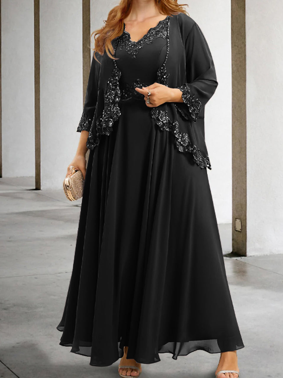 Elegant Mother of the Bride A-Line/Princess Dresses Featuring Applique & Sequins