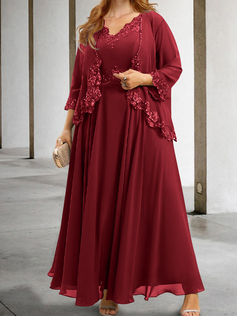 Elegant Mother of the Bride A-Line/Princess Dresses Featuring Applique & Sequins