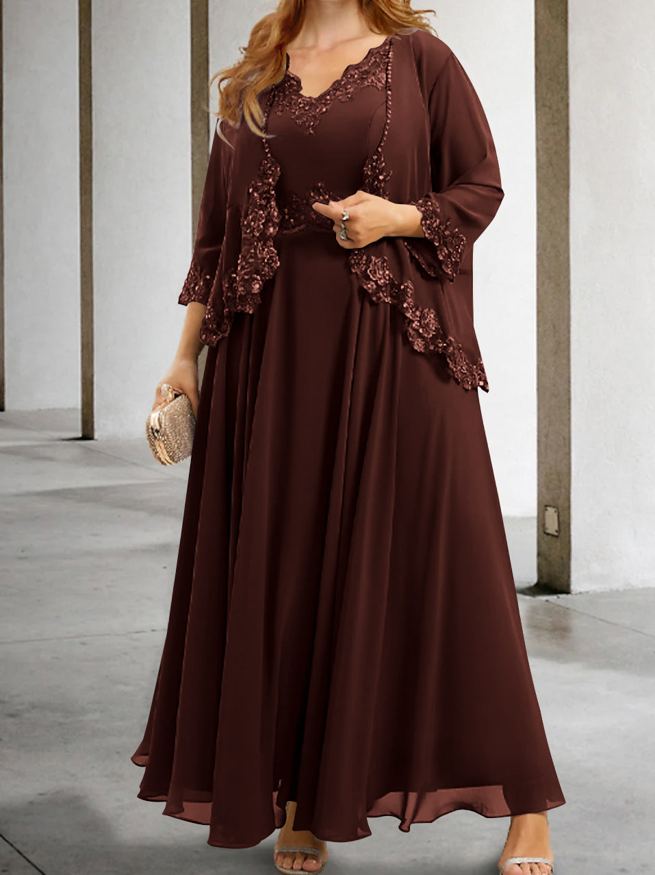 Elegant Mother of the Bride A-Line/Princess Dresses Featuring Applique & Sequins