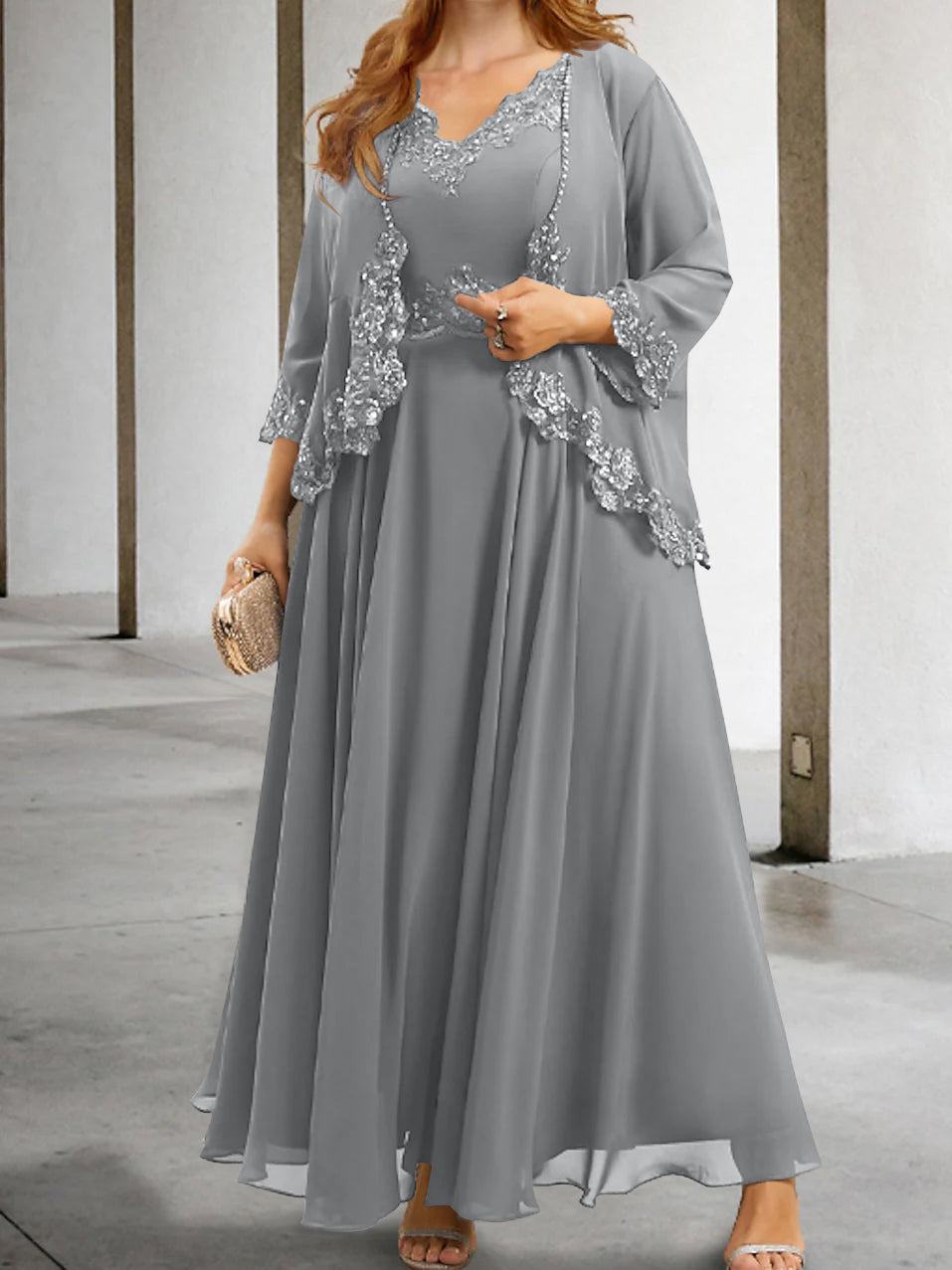 Elegant Mother of the Bride A-Line/Princess Dresses Featuring Applique & Sequins