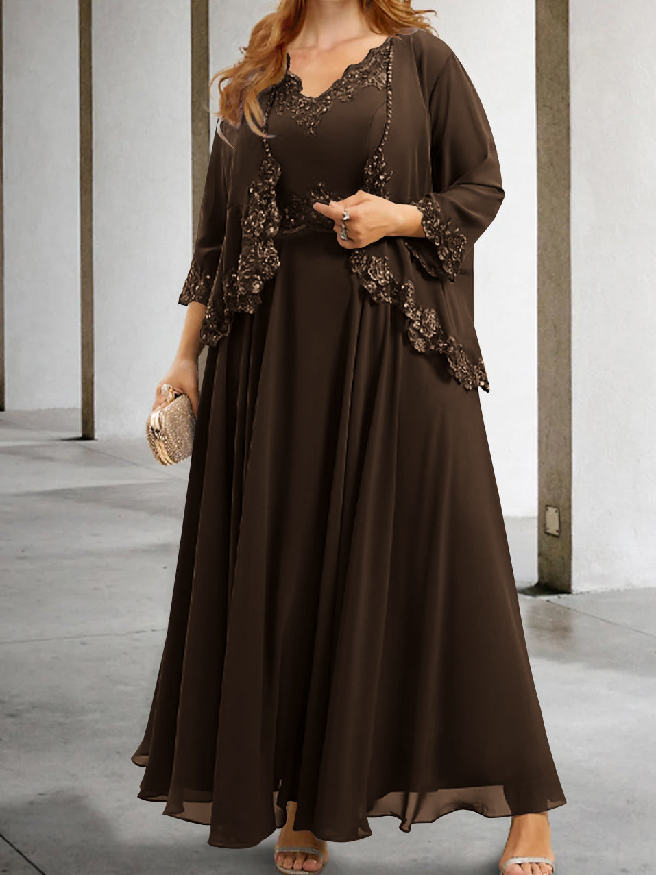 Elegant Mother of the Bride A-Line/Princess Dresses Featuring Applique & Sequins