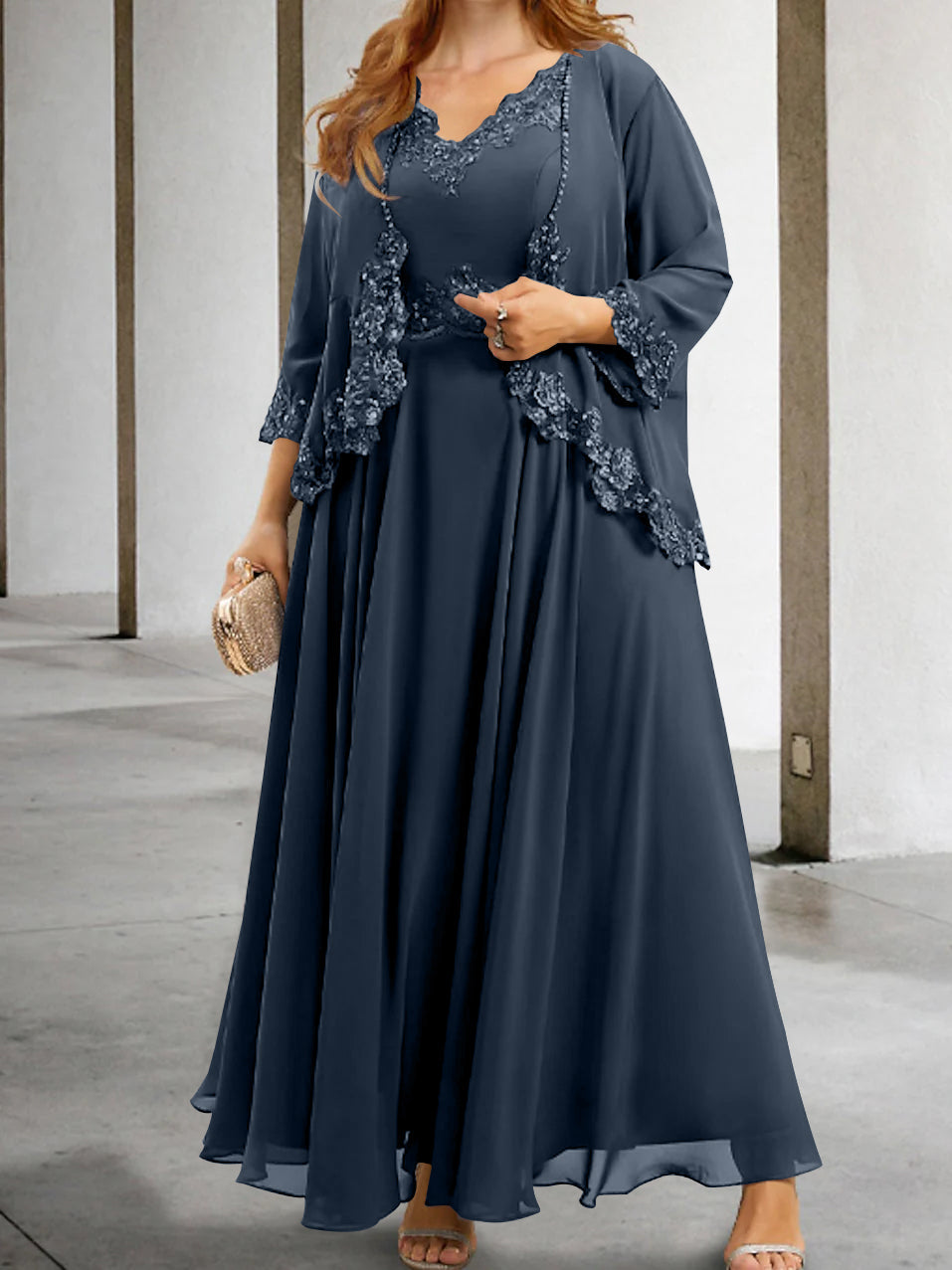 Elegant Mother of the Bride A-Line/Princess Dresses Featuring Applique & Sequins