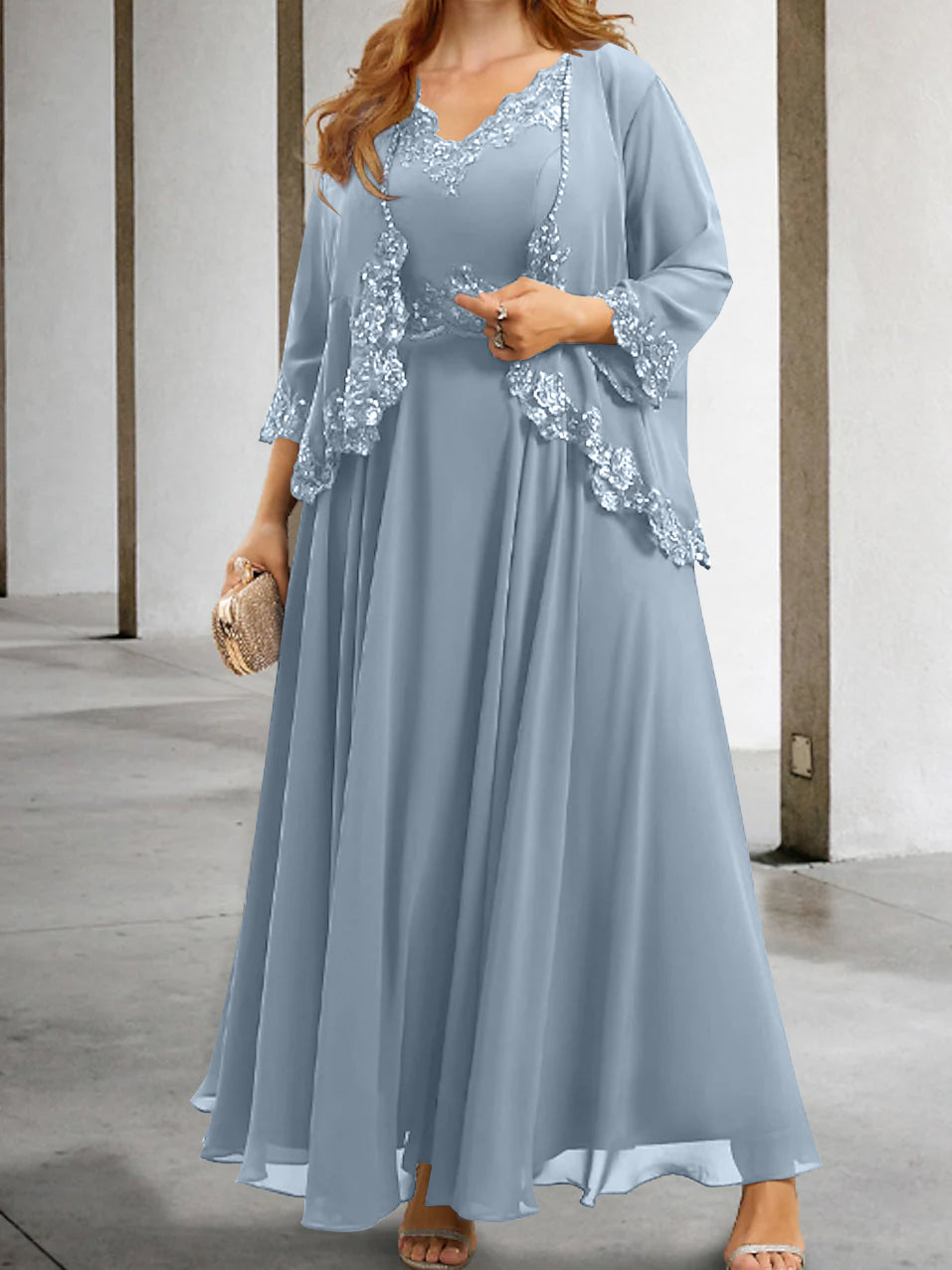 Elegant Mother of the Bride A-Line/Princess Dresses Featuring Applique & Sequins