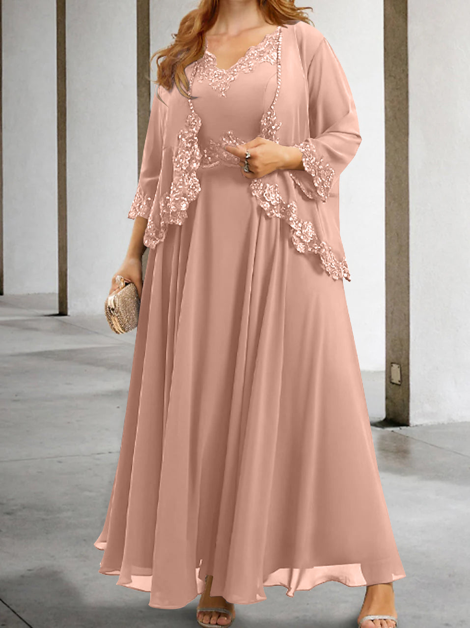 Elegant Mother of the Bride A-Line/Princess Dresses Featuring Applique & Sequins