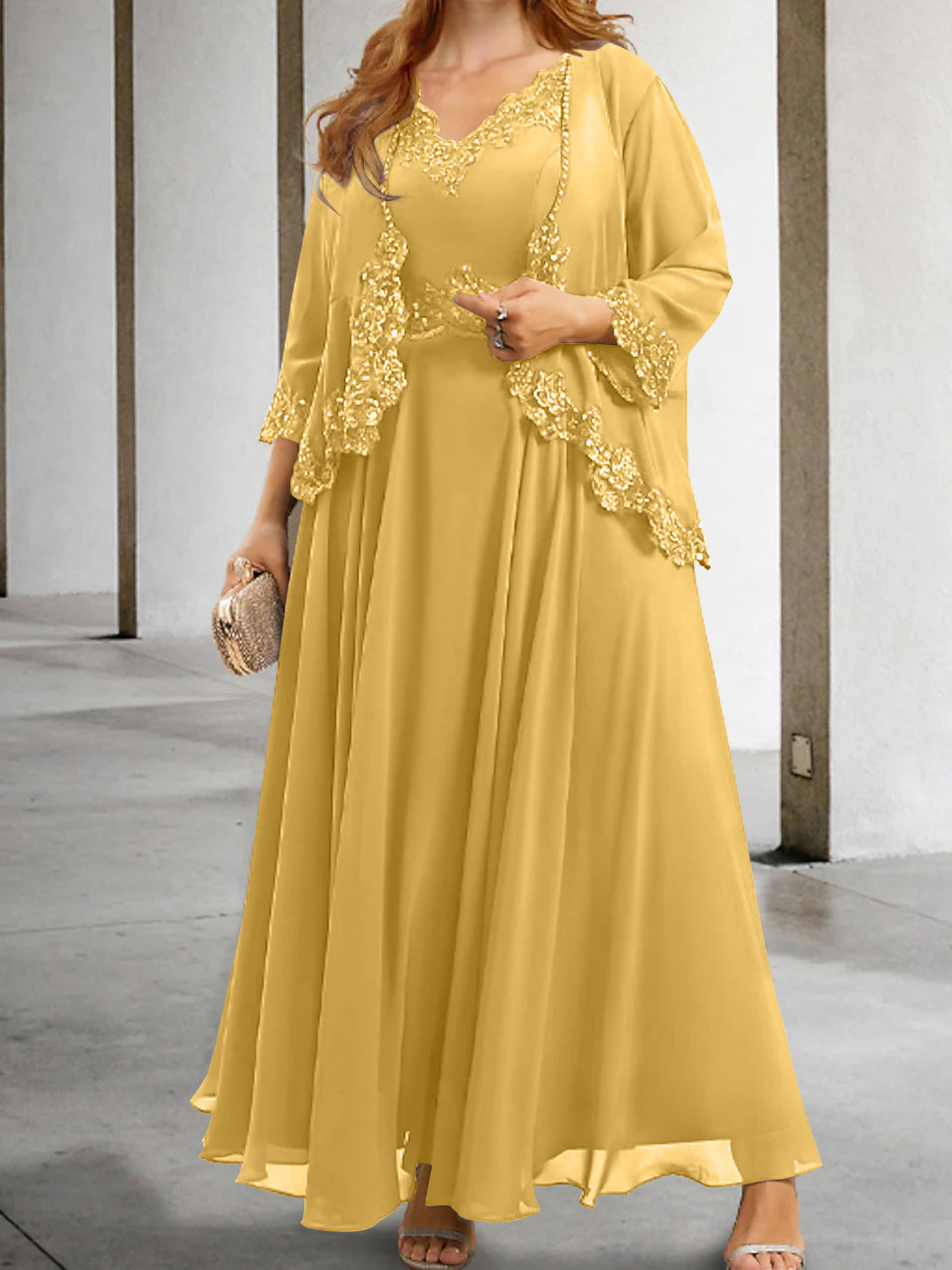 Elegant Mother of the Bride A-Line/Princess Dresses Featuring Applique & Sequins