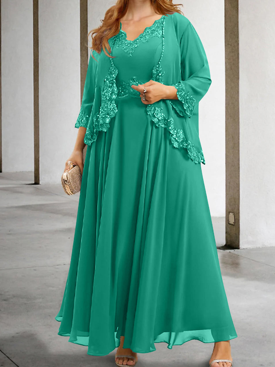 Elegant Mother of the Bride A-Line/Princess Dresses Featuring Applique & Sequins