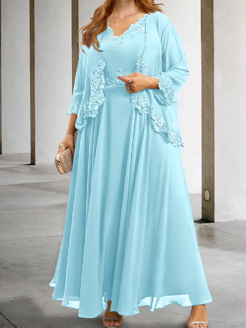 Elegant Mother of the Bride A-Line/Princess Dresses Featuring Applique & Sequins