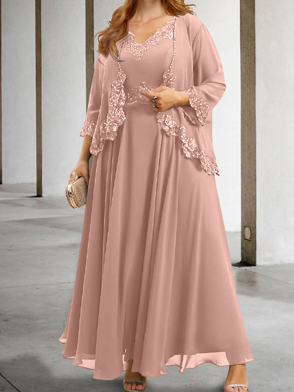 Elegant Mother of the Bride A-Line/Princess Dresses Featuring Applique & Sequins