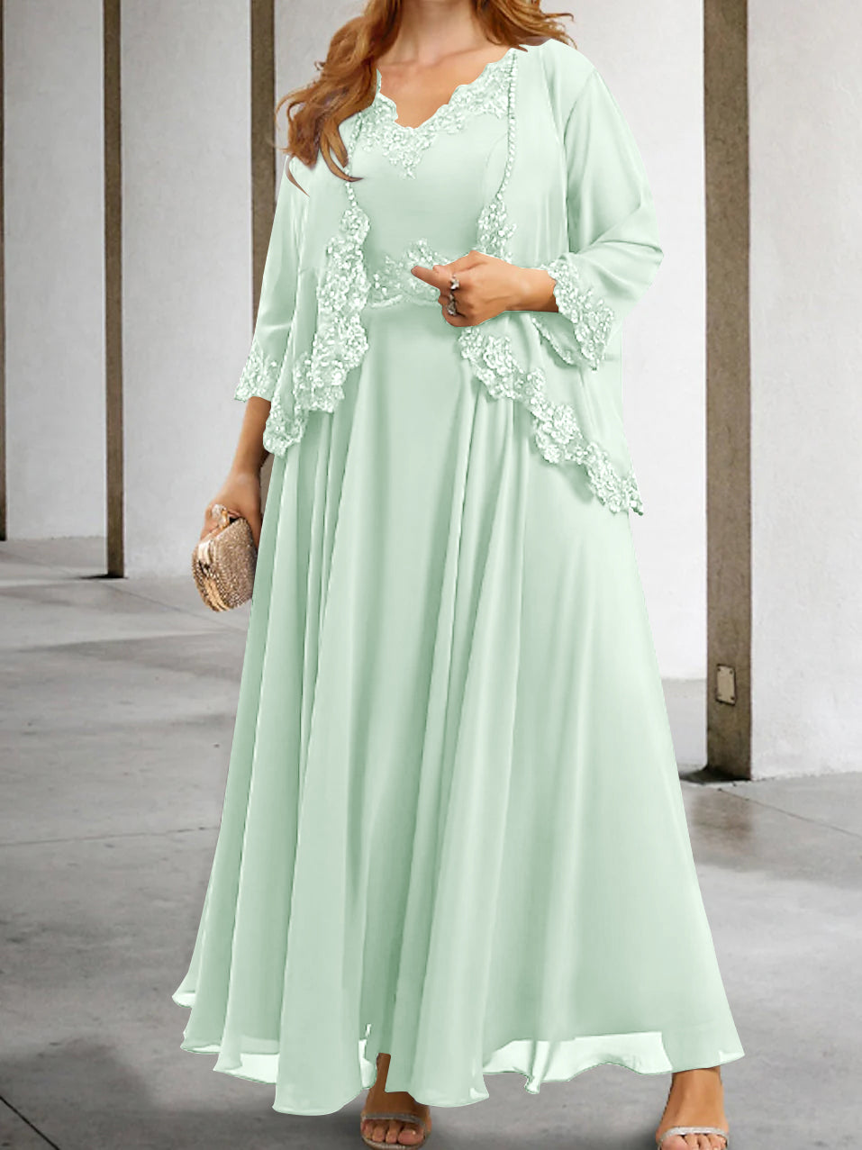 Elegant Mother of the Bride A-Line/Princess Dresses Featuring Applique & Sequins