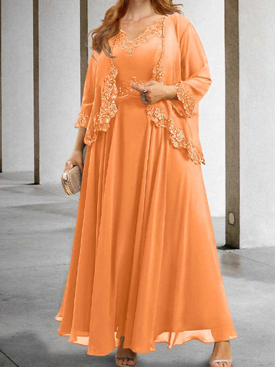 Elegant Mother of the Bride A-Line/Princess Dresses Featuring Applique & Sequins