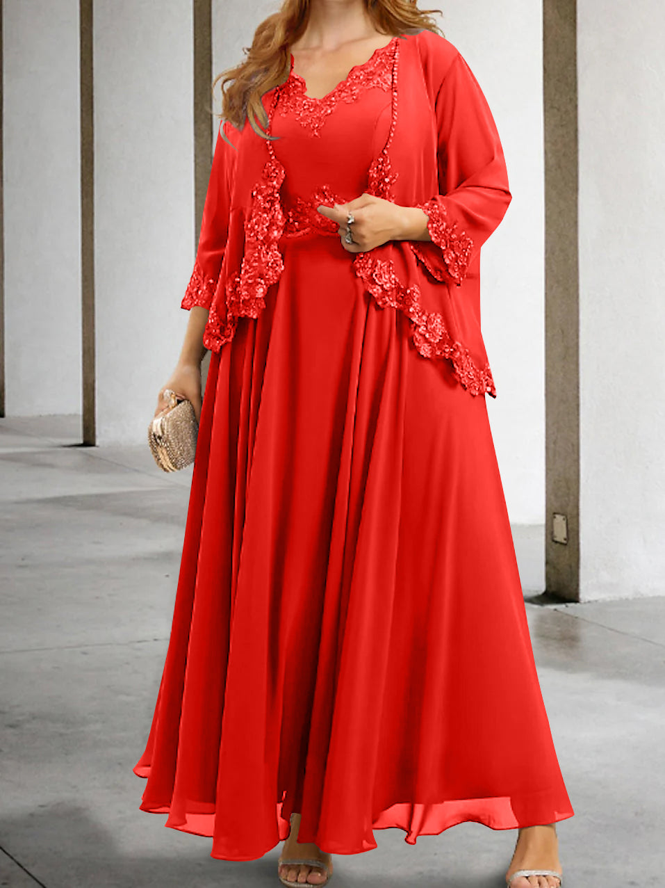 Elegant Mother of the Bride A-Line/Princess Dresses Featuring Applique & Sequins