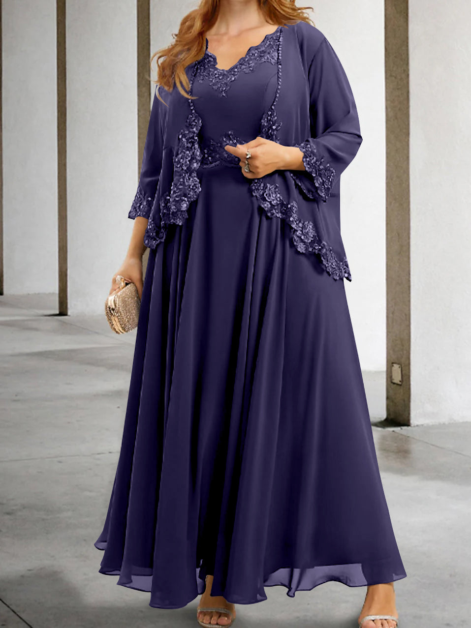 Elegant Mother of the Bride A-Line/Princess Dresses Featuring Applique & Sequins