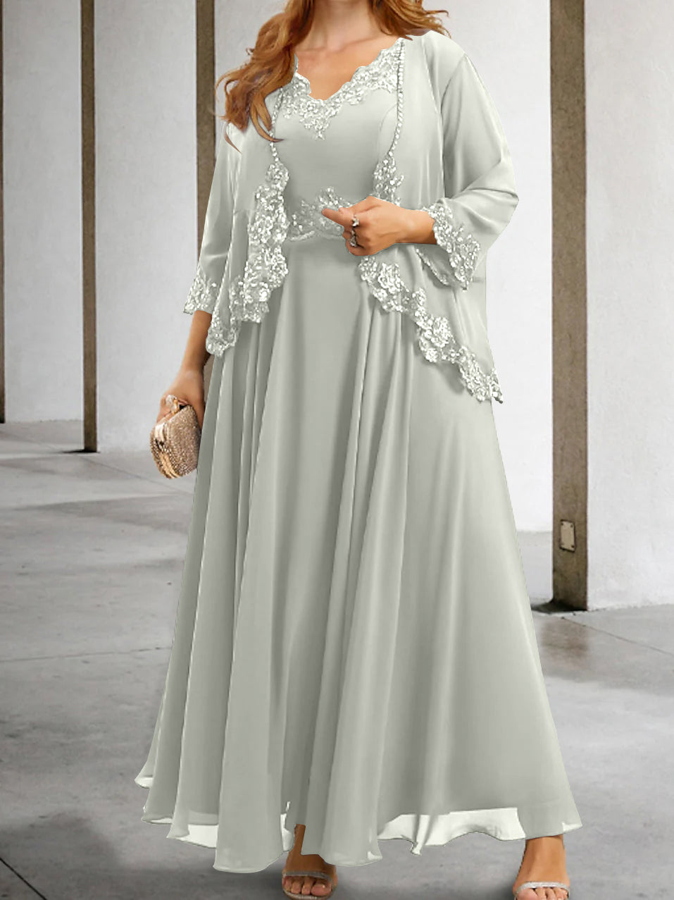 Elegant Mother of the Bride A-Line/Princess Dresses Featuring Applique & Sequins