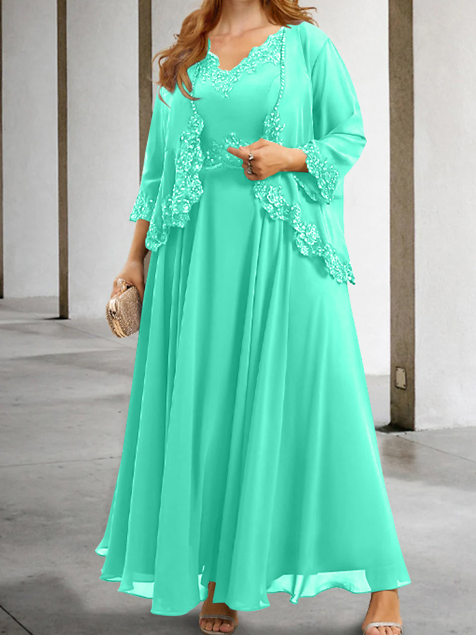 Elegant Mother of the Bride A-Line/Princess Dresses Featuring Applique & Sequins