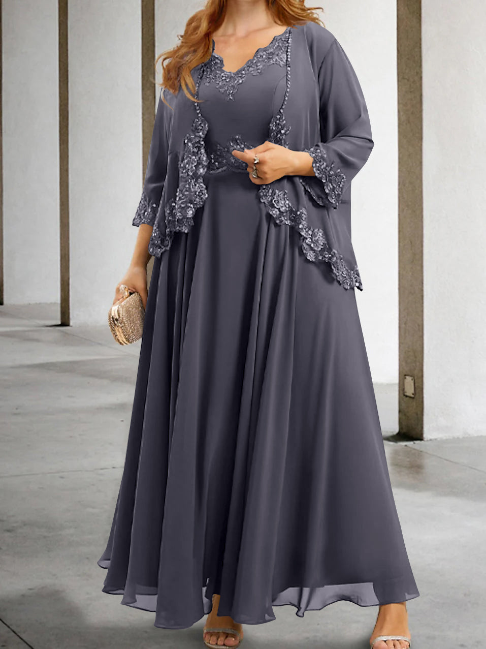 Elegant Mother of the Bride A-Line/Princess Dresses Featuring Applique & Sequins