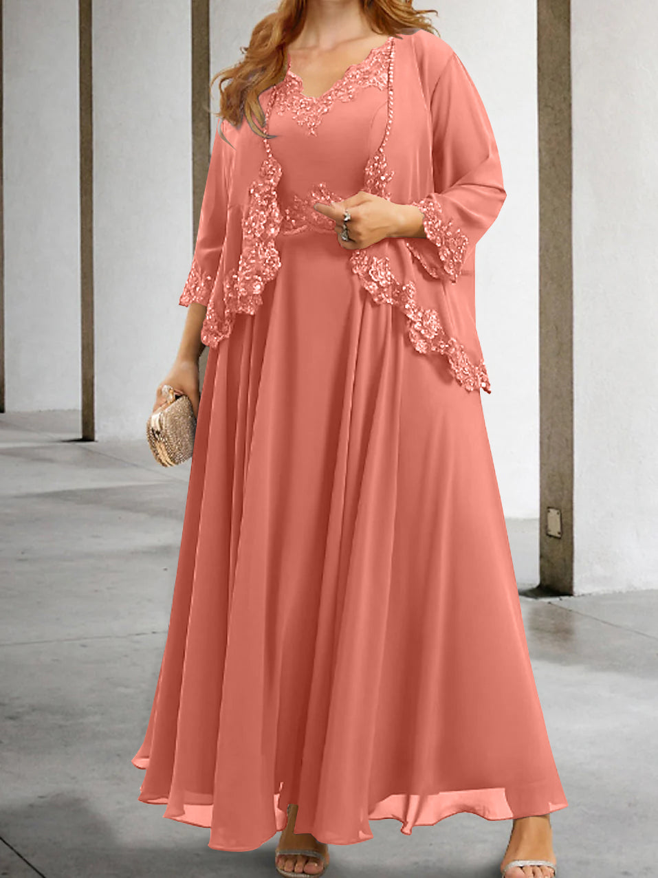 Elegant Mother of the Bride A-Line/Princess Dresses Featuring Applique & Sequins