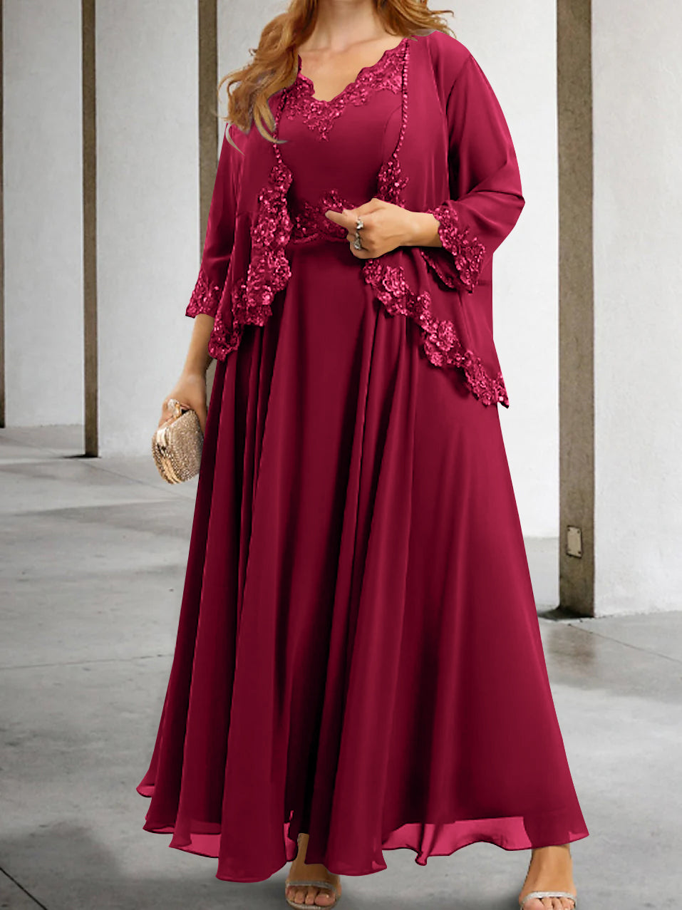 Elegant Mother of the Bride A-Line/Princess Dresses Featuring Applique & Sequins