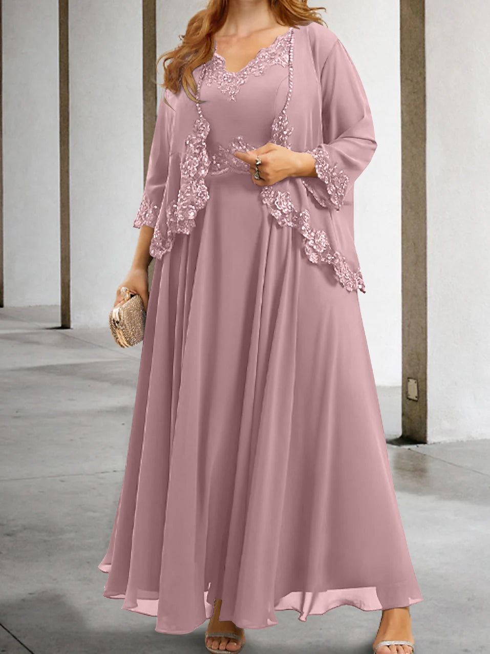 Elegant Mother of the Bride A-Line/Princess Dresses Featuring Applique & Sequins