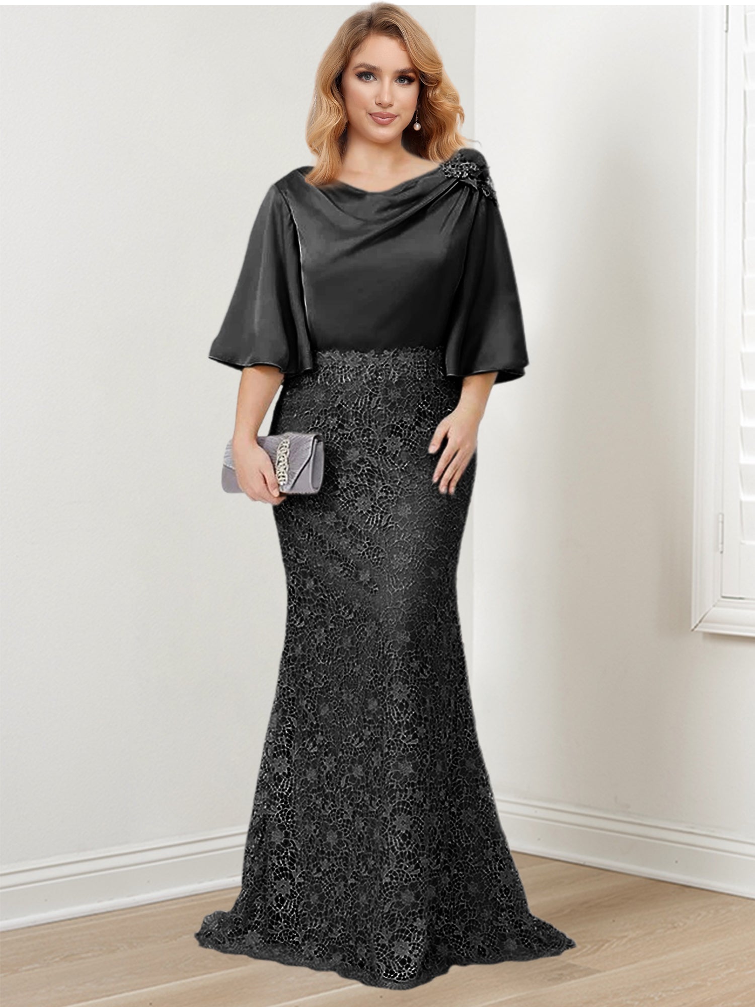 Elegant Mother of the Bride Trumpet/Mermaid Dresses Featuring Applique