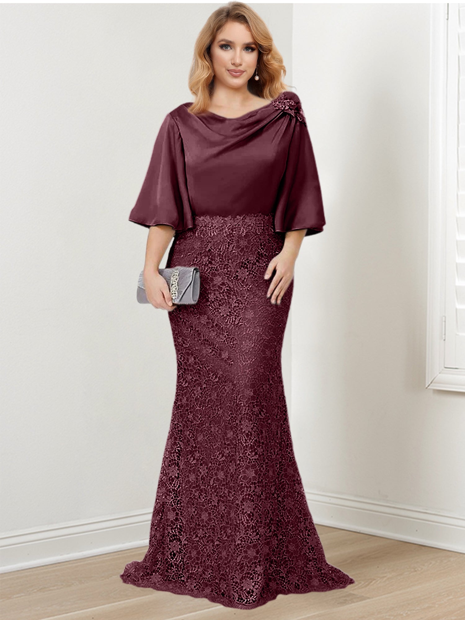 Elegant Mother of the Bride Trumpet/Mermaid Dresses Featuring Applique