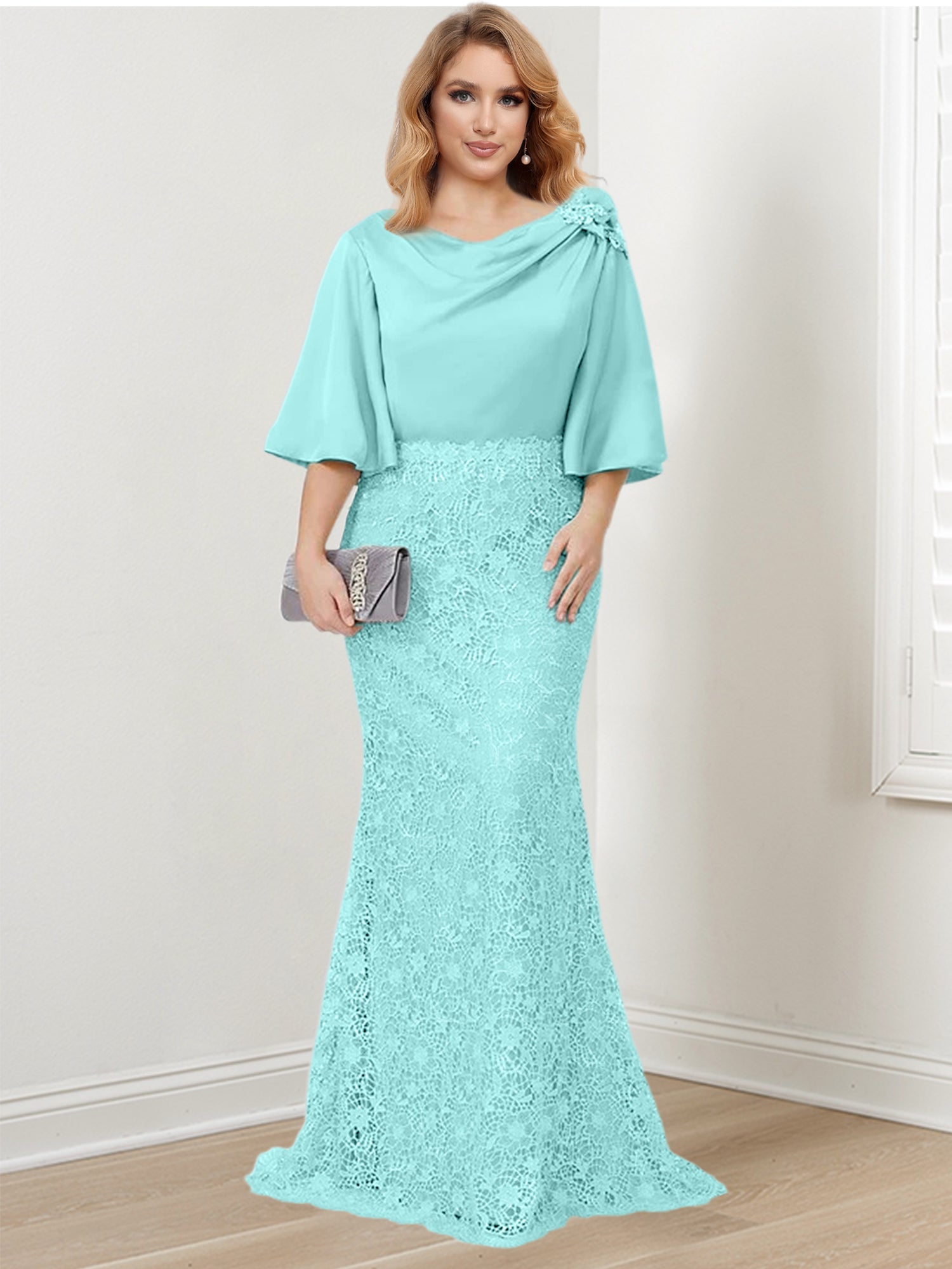 Elegant Mother of the Bride Trumpet/Mermaid Dresses Featuring Applique