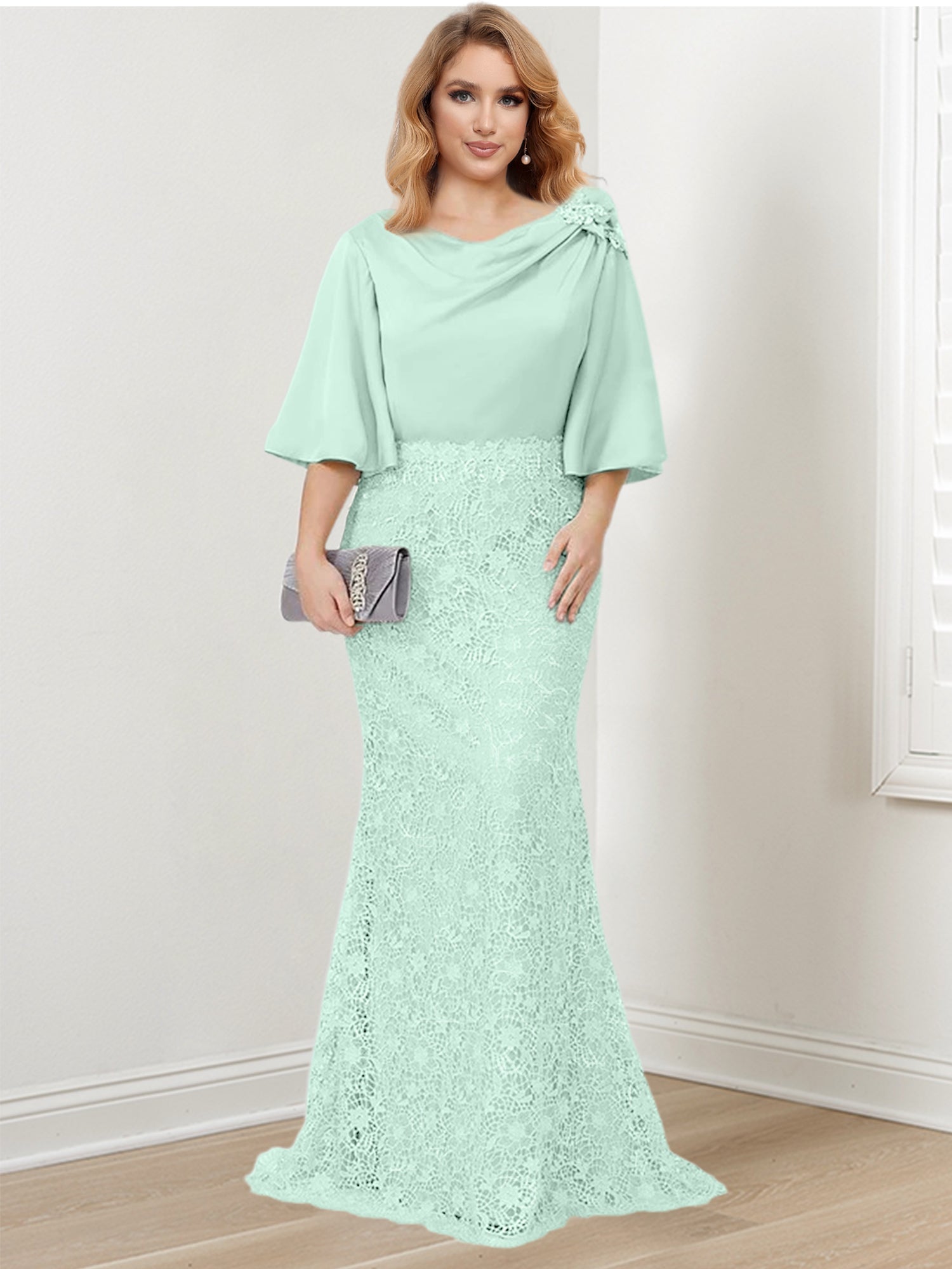 Elegant Mother of the Bride Trumpet/Mermaid Dresses Featuring Applique