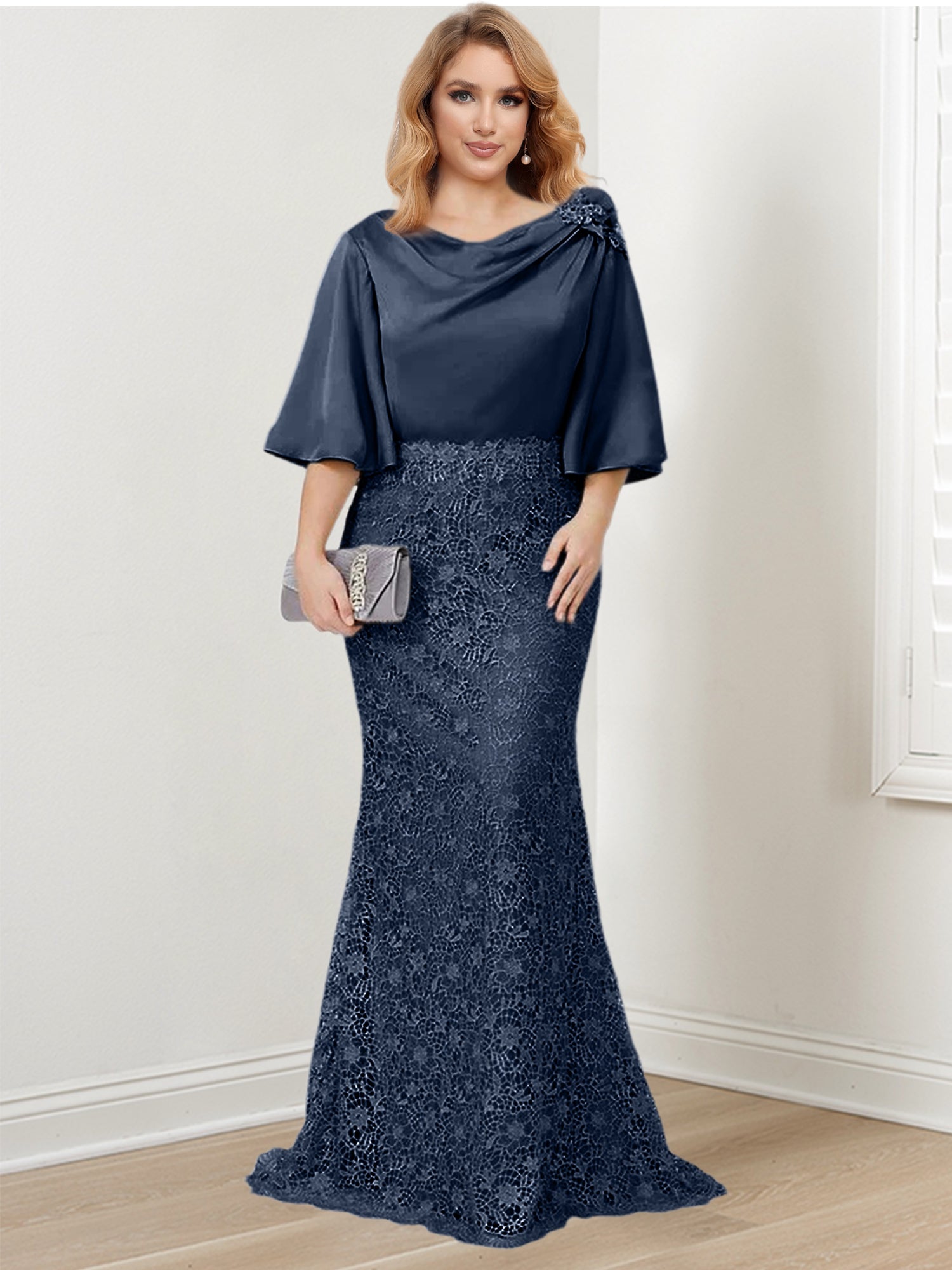 Elegant Mother of the Bride Trumpet/Mermaid Dresses Featuring Applique