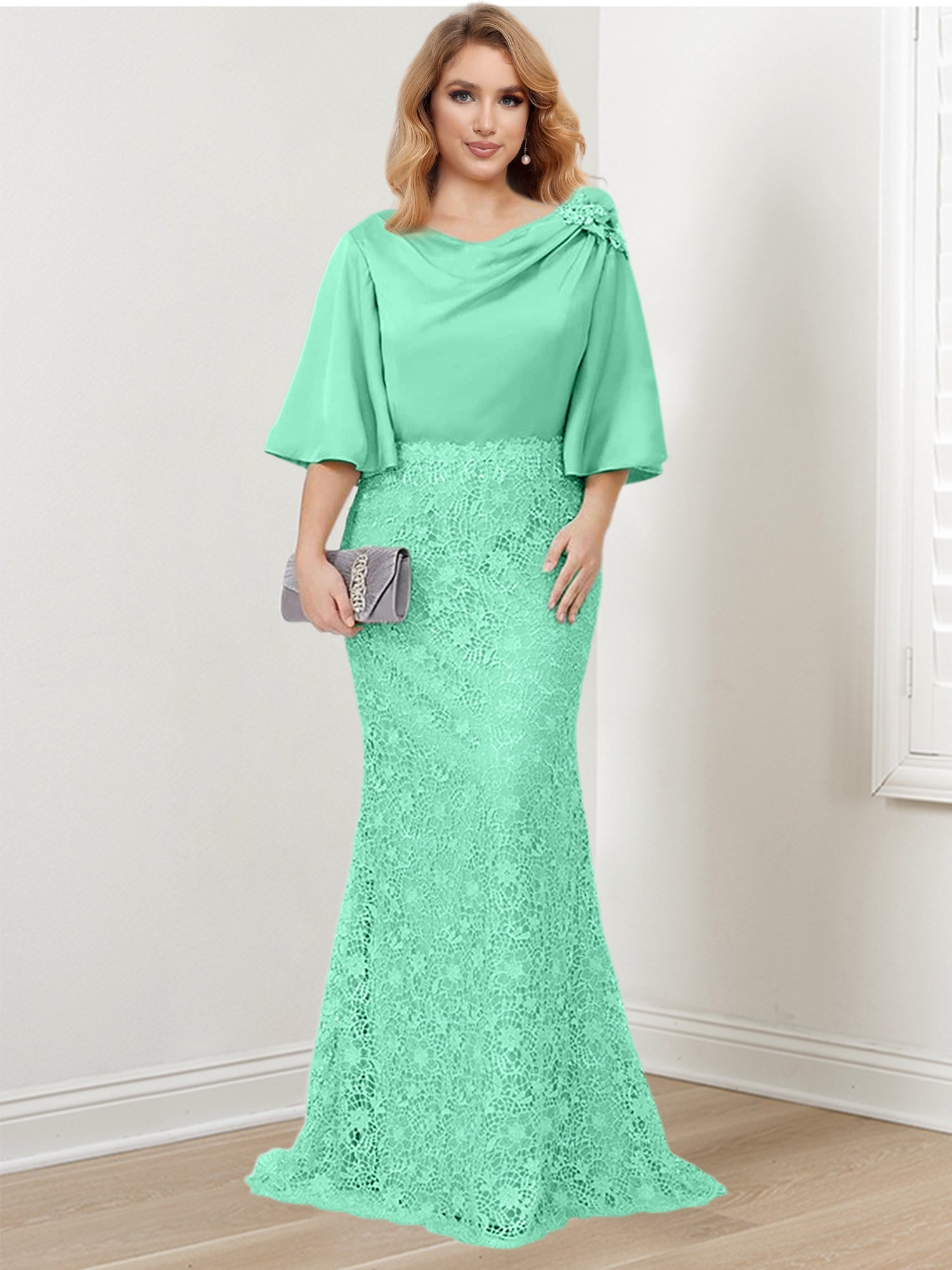 Elegant Mother of the Bride Trumpet/Mermaid Dresses Featuring Applique