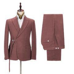 Newinlook Stylish Two-Piece Groom and Groomsmen Suit with Peaked Lapel