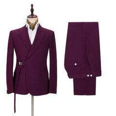 Newinlook Elegant Best-Fit Two-Piece Wedding Suit for Groom with Peaked Lapel