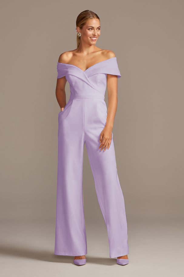 Newinlook Graceful White Off-the-Shoulder Sleeveless Strapless Long Jump Suit
