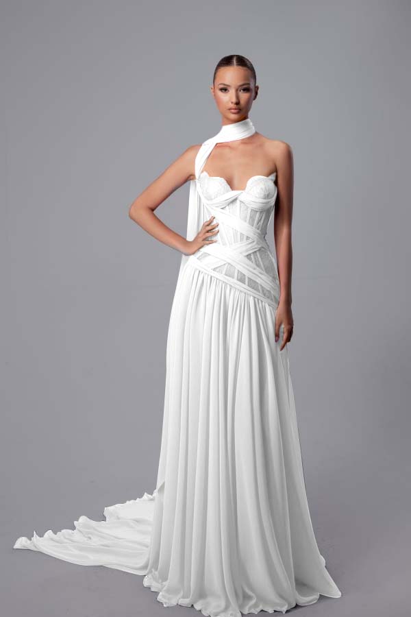Strapless Sweetheart Sleeveless Long Formal Dress With Pleated