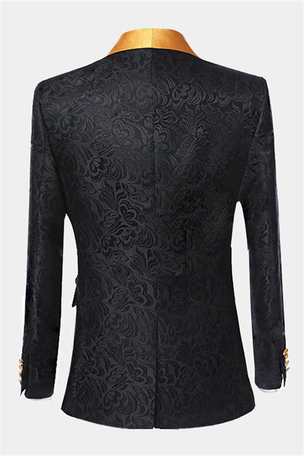 Newinlook Black One Button Groom and Groomsmen Suits - Two Pieces