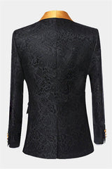 Newinlook Black One Button Groom and Groomsmen Suits - Two Pieces