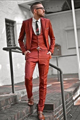 Newinlook New Notched Lapel Three-Piece Prom Attire for Men 2024