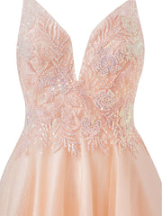 Grace A-Line Short Spaghetti-Strap Glittery Tulle Homecoming Dress