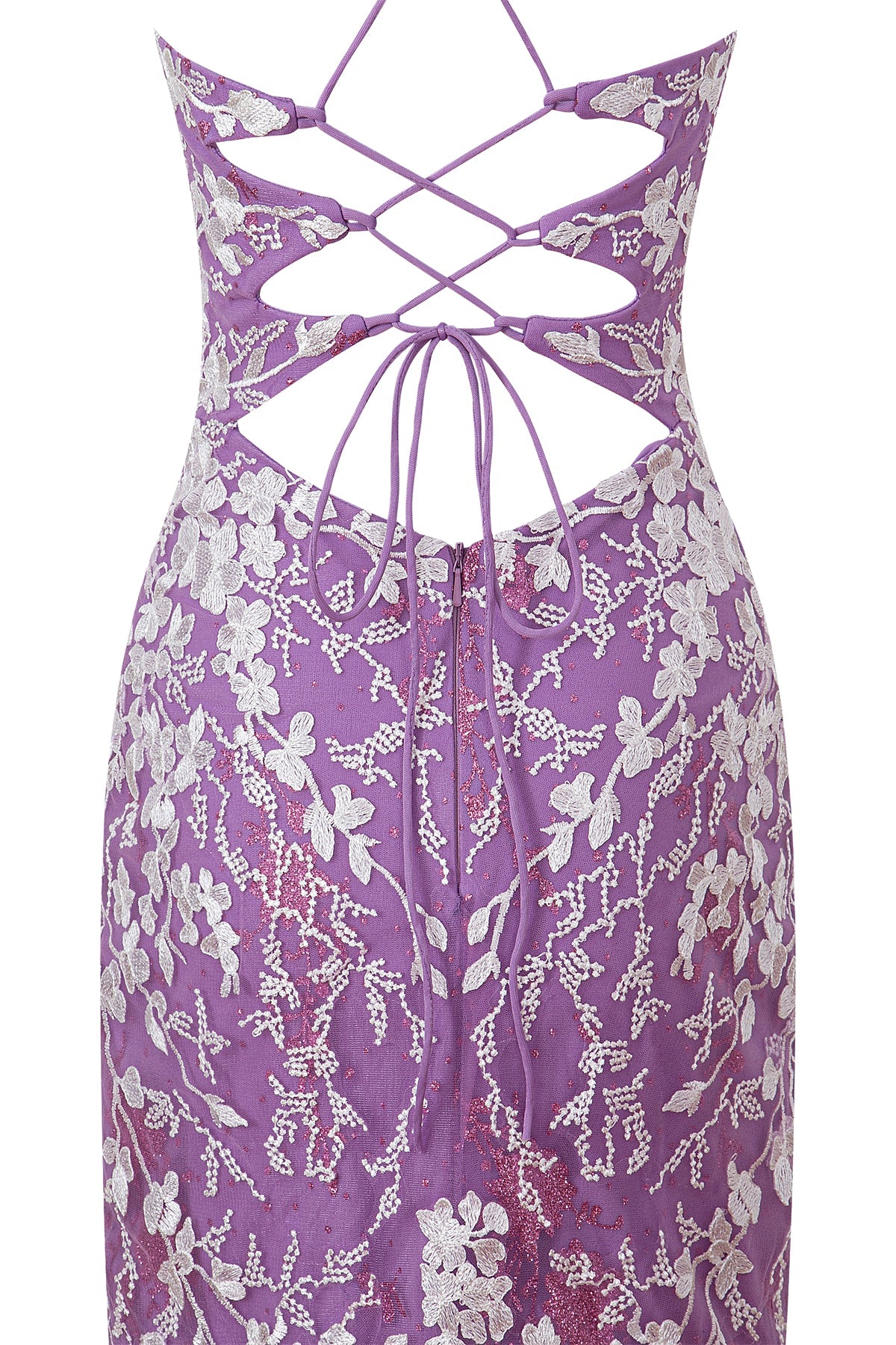 Savannah Sheath Short Spaghetti Strap Lace Homecoming Dress