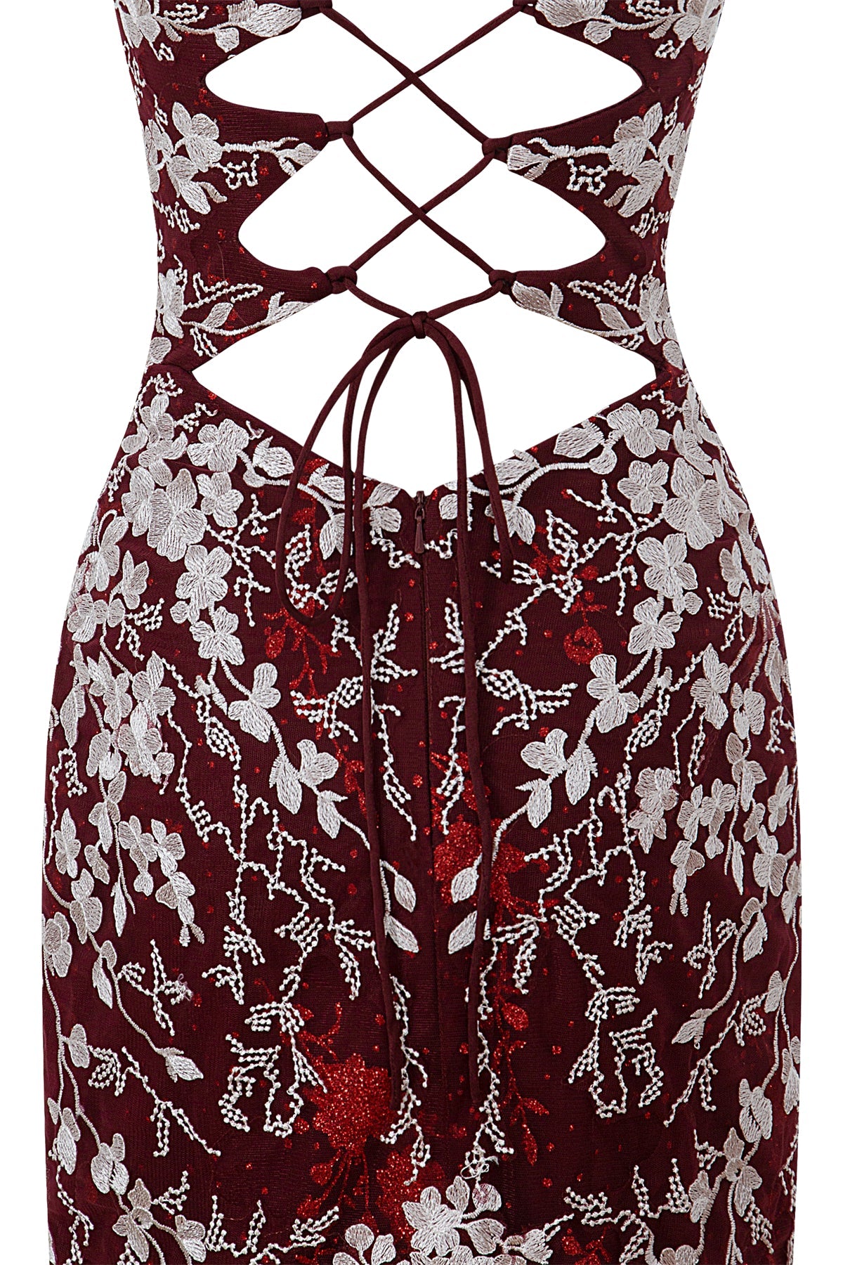 Savannah Sheath Short Spaghetti Strap Lace Homecoming Dress
