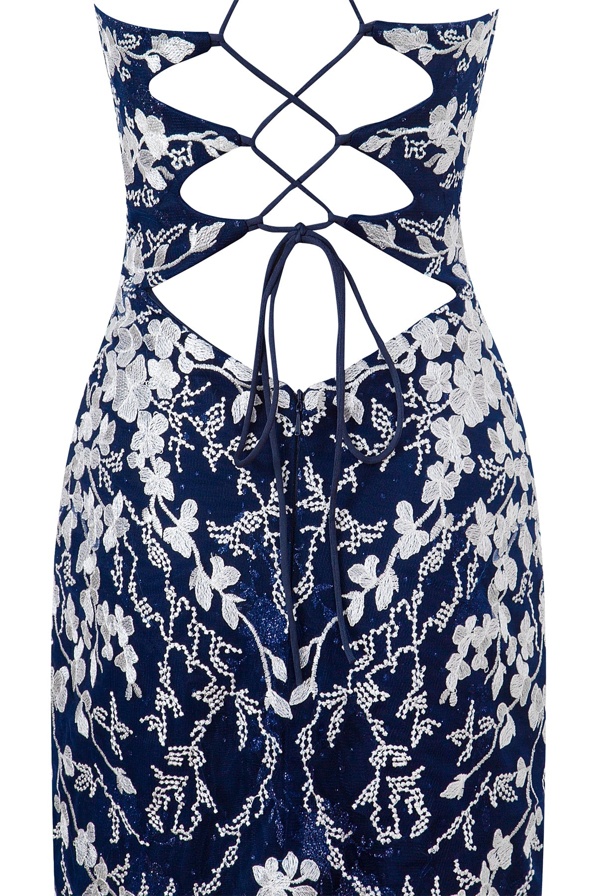 Savannah Sheath Short Spaghetti Strap Lace Homecoming Dress