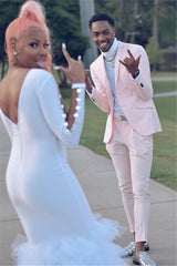 Newinlook Best-Fit Pink Bespoke Wedding Suit for Groom