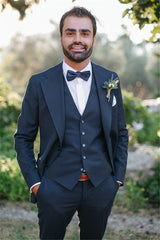 Newinlook Navy Blue Tuxedo Formal Groom Suit Ideas Slim Fit Online