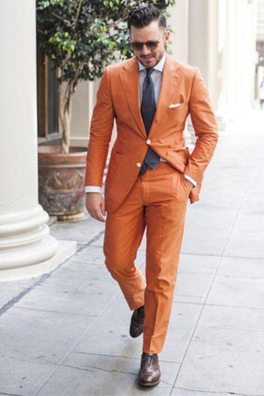Newinlook New Arrival Notched Lapel Modern Linen Wedding Suit for Men