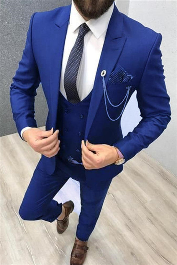 Newinlook Fashion Red Velvet Business Prom Suit with Black Shawl Lapel Reception