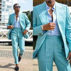 Newinlook Popular Designer Wedding Suit with Peaked Lapel