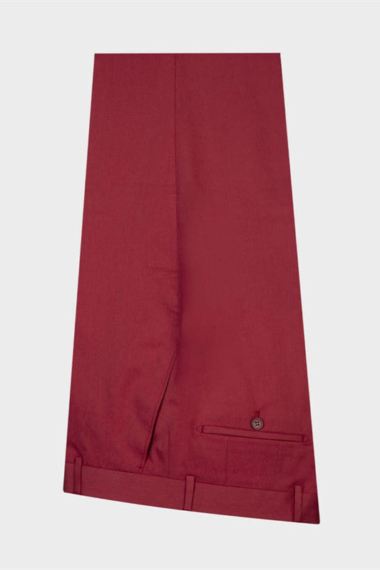 Newinlook Handsome Red Peaked Lapel Summer Wedding Suit for Men
