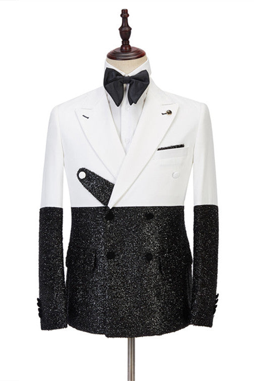 Newinlook Shining White Double-Breasted Evening Suit for Boys