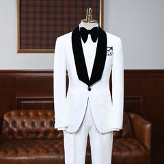 Newinlook Aries White Bespoke Easy Fit Wedding Suit for Bridegrooms