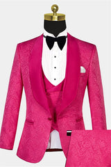 Newinlook Best One-Button Pink Wedding Suit for Groom