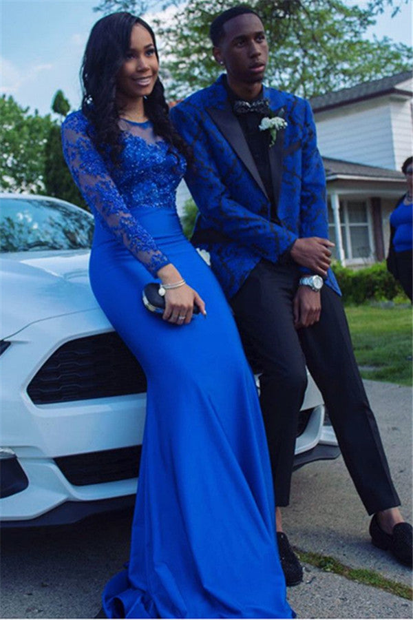 Newinlook Fashion Black Lapel Designer Two-Piece Wedding Suits for Men on Sale