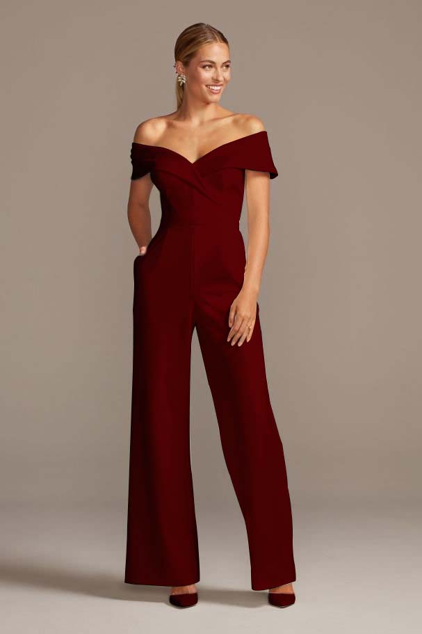 Newinlook Graceful White Off-the-Shoulder Sleeveless Strapless Long Jump Suit